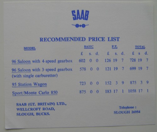 Listino prezzi saab originale - listino,