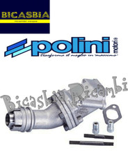 2438 - COLLETTORE 19 POLINI CARBURATORE MONOLAMELLARE VESPA 50 SPECIAL R L N