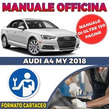 Manuale Officina Cartaceo Audi A4 2.0 TDI dal 2018 IN ITALIANO