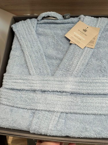 Accappatoio spugna azzurro - accappatoio,