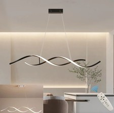 Lampadario a Sospensione LED Design Spirale Bianco Nero Dimmerabile Interno IP20