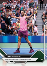 Carlos Alcaraz - 2025 Tennis Topps NOW - A King in Queens! - US Open Winner
