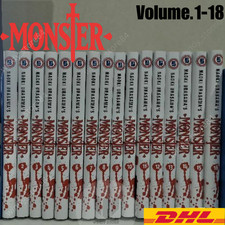 Monster Manga di Naoki Urasawa set completo volume 1-18 fumetto inglese - DHL