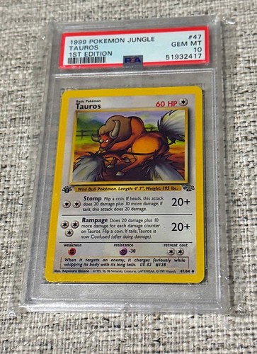 Pokémon jungle tauros 1999 - pokémon,