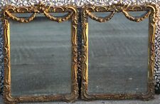 800'- ANTICA COPPIA DI SPECCHIERE IMPERO -SPECCHIO DORATO - PASTIGLIA-  CORNICE.