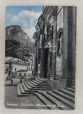 CARTOLINA CAMPAGNA SALERNO DUOMO FACCIATA VIAGGIATA 1957 FORMATO GRANDE