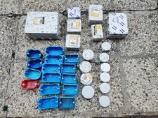 Scatola derivazione esterna+cassetta porta frutti muro/cartongesso misure varie 