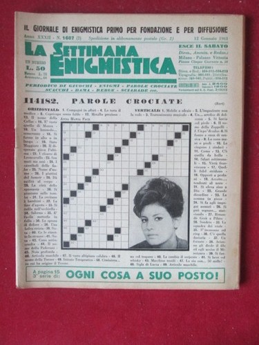 Settimana enigmistica 1607 - settimana,