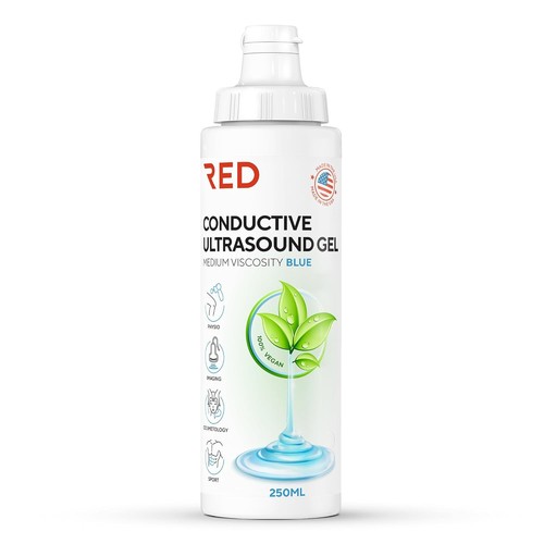 Red conductive ultrasonic gel - conductive,