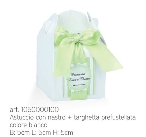 Scrigno bianco perlescente - bianco,