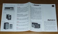 catalogo/brochure/depliant DYNACO AUDEL ITALIA (1969-70) Bose 901/SCA-80/PAT-4