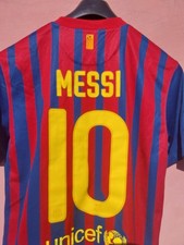 MAGLIA SHIRT CAMISETA CALCIO BARCA BARCELLONA VINTAGE MESSI 10 TG M