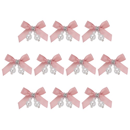 Mini artificial pearl bows - pearl,