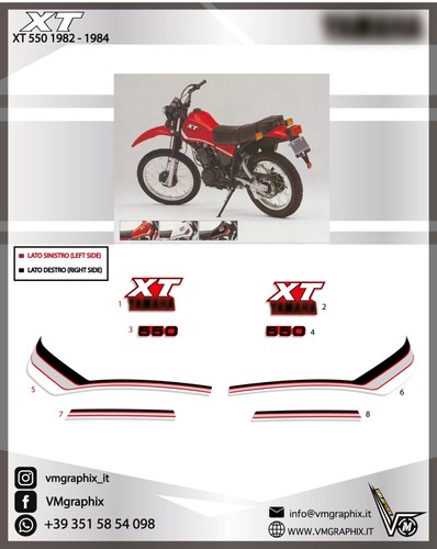 Adesivi 550 1982 - 1982, rossa