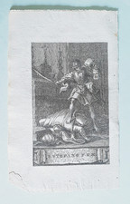 stampa incisione d'epoca da