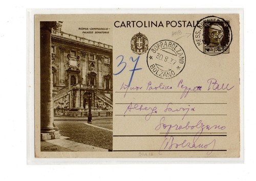 Regno 1937 intero postale - regno,
