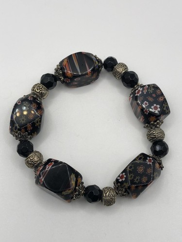 Bracciale millefiori vetro - bracciale,