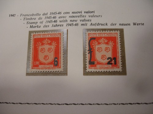 San marino 1947 stemmi - marino,