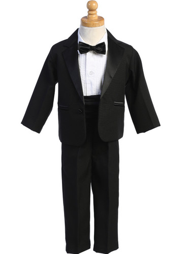 Pezzi tuxedo monopetto raso - 5,