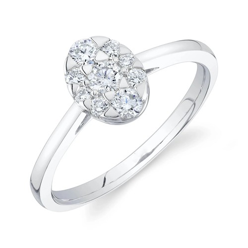 14k oro bianco diamante - 14k,