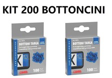 Set 200 bottoncini fissaggio targa bottoncini blu portatarga auto montaggio