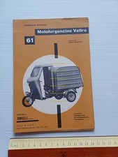 Doniselli motofurgoncino Veltro 50 1961 depliant italiano originale