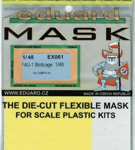 Maschera eduard f4u 1 - 1/48, f4u-1