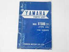 Per Yamaha xt 500 1u6 moto manual parts manuale catalogo ricambi motore telaio