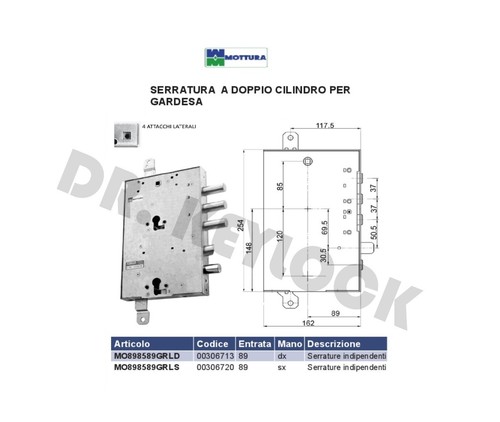 Serratura blindata gardesa - serratura,