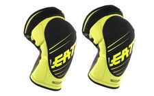 LEATT PROTEZIONE GINOCCHIERA KNEE GUARD 3DF 5.0 LIME NERO/BLACK CROSS TG-SZ L-XL