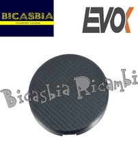 2635 - EVOK - TAPPO COPERCHIO CONTACHILOMETRI TRAMA CARBONIO VESPA 50 125 PK XL