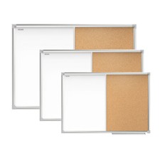 ALLboards Lavagna Bianca Magnetica e in Sughero Combinata Scrivibile 2 in 1