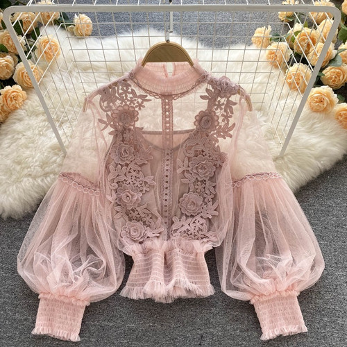Camicia donna maglia floreale