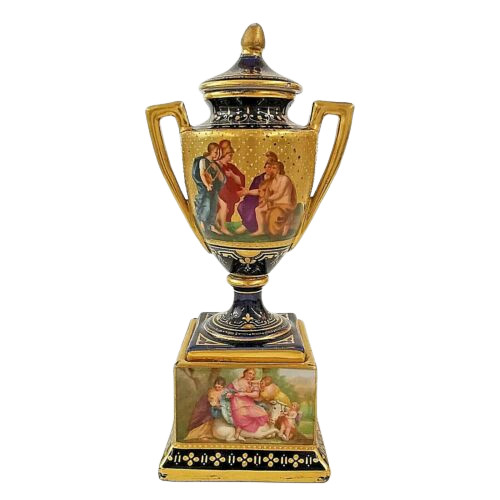 Vaso con coperchio - , in