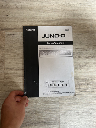 Roland juno manuale - roland,