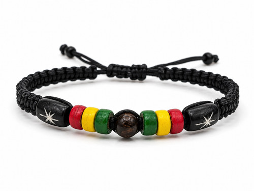 Bracciale rasta regolabile - bracciale,