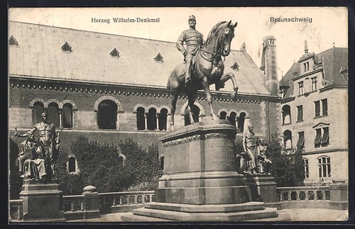 Cartolina brunswick monumento - brunswick,,