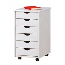 Cassettiera Bianca 6 Cassetti