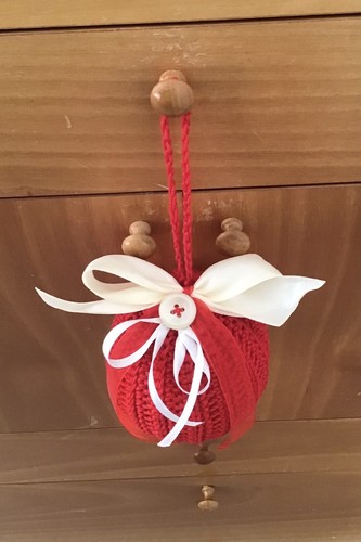 Pallina natale fatta mano - fatta,