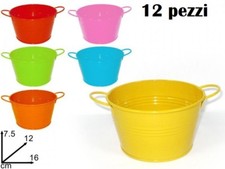 Set 12 Pz Mini Bacinella Latta