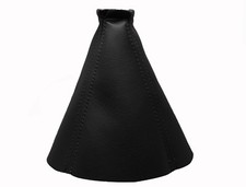 FORD MONDEO III (2003-2006) Cuffia Leva Cambio 100% Vera Pelle - Cuciture Nero