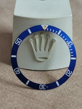 Rolex 16808-16803 submariner vintage blu bezel insert for project or repair used