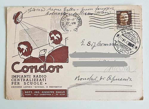 Cartolina pubblicita condor - cartolina,