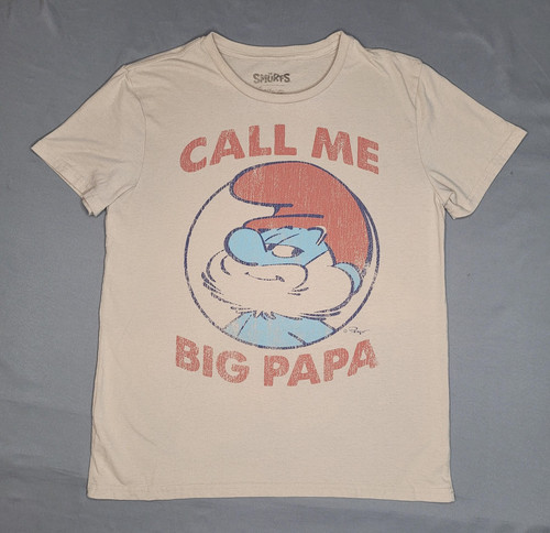 Puffi papa puffo camicia uomo - puffi,