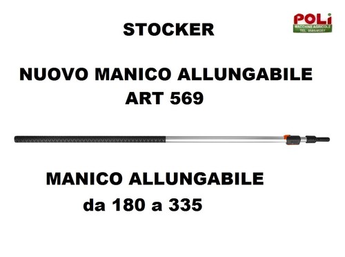 Manico telescopico asta - asta, in