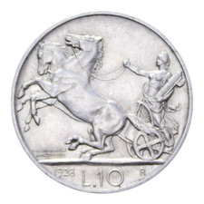 10 LIRE 1928 BIGA 1 ROSETTA NC