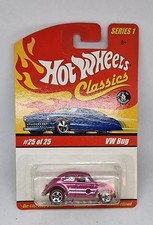 Hot Wheels Volkswagen Bug Beetle Maggiolino Rosa 2005 HW Classics 1 VW