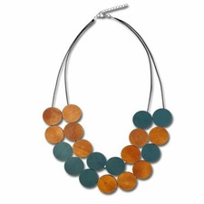 Nero collana grande perline - nero,