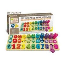 GIOCO NUMERI E FORME LEGNO