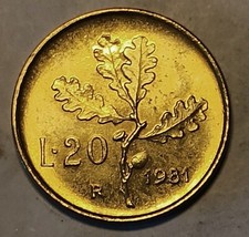 20 LIRE 1981 FDC  DOPPIO BORDO